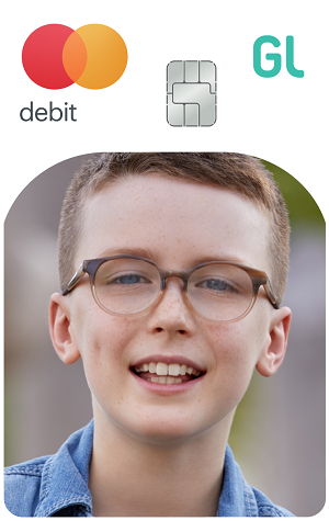 The debit card for kids, managed by parents.