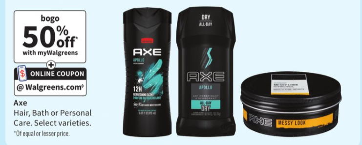 Axe Body Wash Only $1.49 each at Walgreens