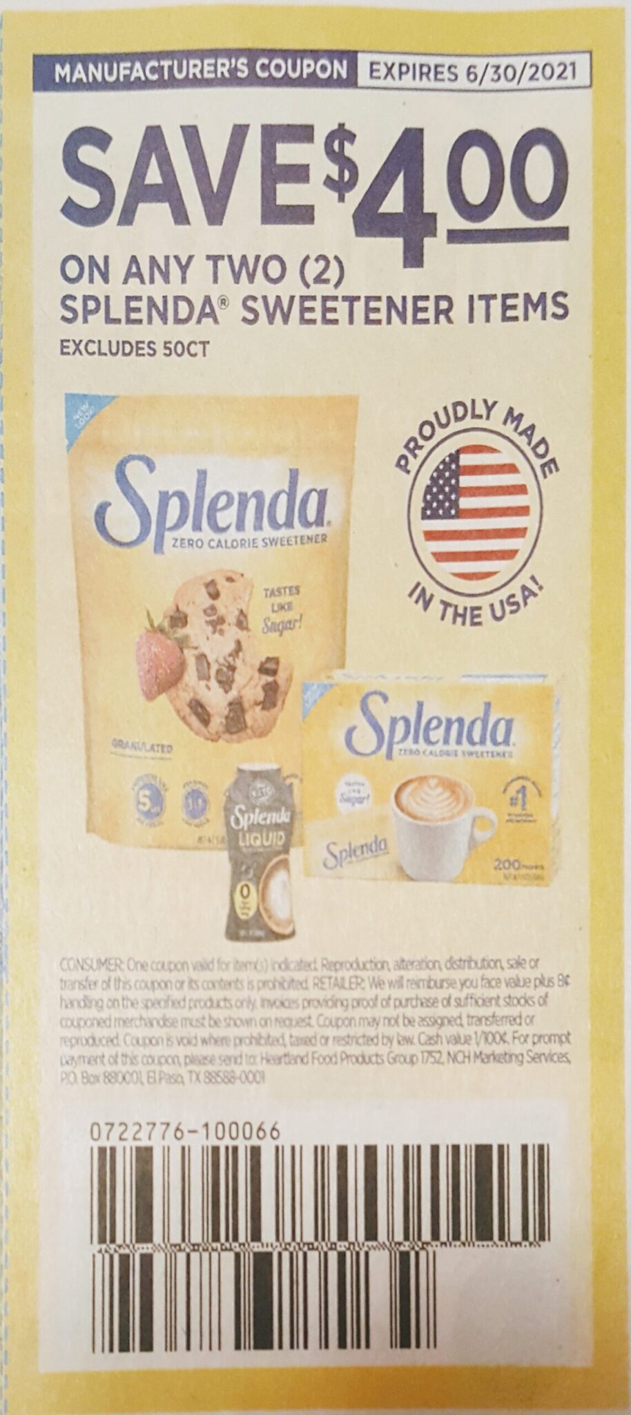 100 Count Splenda Only $0.99 at Walgreens - One Cute Couponer