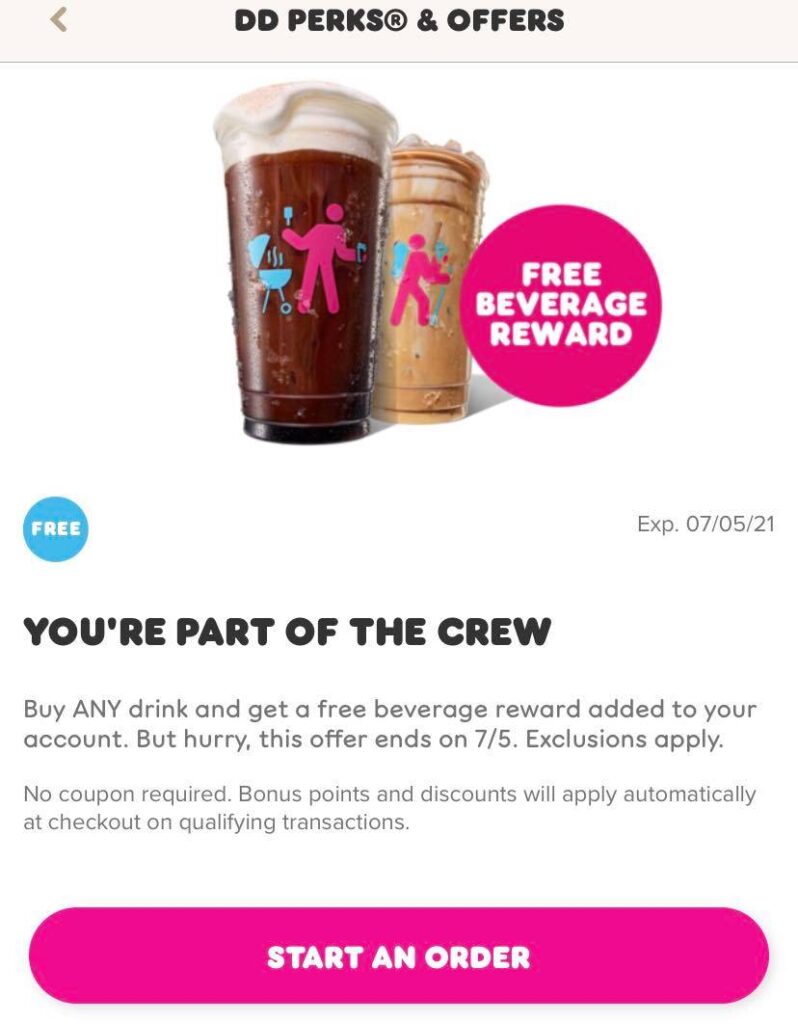 Score a FREE Beverage Reward from Dunkin » One Cute Couponer