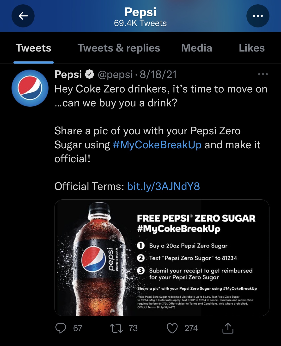 FREE Pepsi Zero Sugar - One Cute Couponer