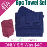 6pc Luxury Towel Set ONLY $18! (Was $40) Thumbnail