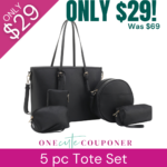 Wow! 5 pc Handbag Set ONLY $29! (Was $88) Thumbnail