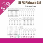 Wow! 51 pc Flatware Set only $29! Thumbnail