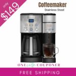 Cuisinart 12-Cup Coffeemaker & Single-Serve Brewer only $149 Thumbnail