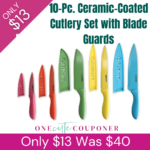 Hot deal! 10- Pc. Ceramic Coated Cutlery $13 Thumbnail