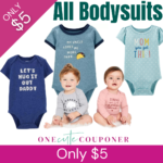All Baby Bodysuits Only $5! Stock up! Thumbnail