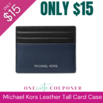 Michael Kors Leather Card Case ONLY $15! (was $78) FREE SHIPPING! Thumbnail