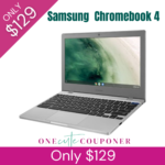 Samsung 11.6″ Chromebook 4 ONLY $129! Thumbnail