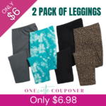 Run Deal! 2 Pack of Womens leggings Only $6.98! Thumbnail