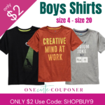 RUN DEAL???? All Boys shirts ONLY $2! Size 4 through 20. Thumbnail