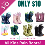 All Kids Rain Boots ONLY $10 Thumbnail