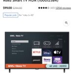 ONLY $99 43in TV! Hurry these will sell out! Thumbnail
