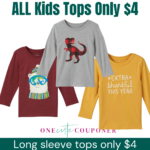 All Kids Long Sleeve Tops Only $4! Thumbnail