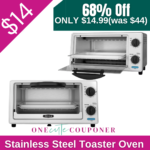 Stainless steel toaster oven Only $14.99! Thumbnail