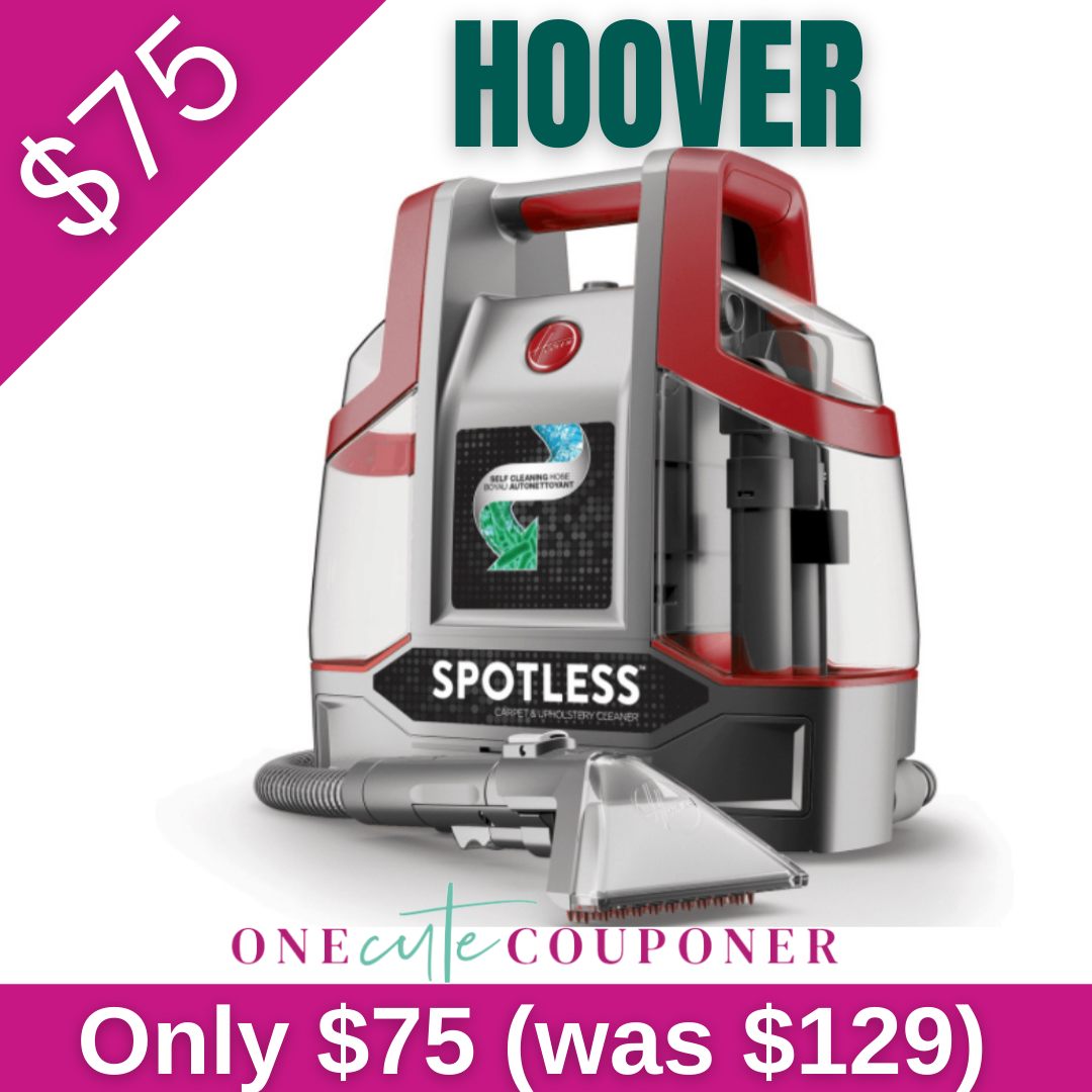 Hoover Spotless Portable Carpet & Upholstery Spot Cleaner ONLY 75 (was 129) » One Cute Couponer
