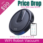 ONLY $99! Wi-Fi Connected Robot Vacuum (was $250) Thumbnail