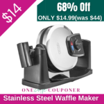 Stainless steel Waffle Maker ONLY $14.99! Thumbnail