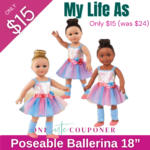 ONLY $15! My Life As Poseable Ballerina 18” Doll, Blonde Hair, Blue Eyes Thumbnail