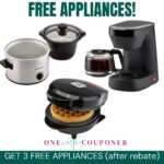 RUN! Get 3 FREE appliances! Waffle makers, coffee makers, blenders, Slow cooker Thumbnail