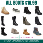 ALL WOMENS BOOTS ONLY $16.99! Knee High, Ankle, Duck Boots, and more Thumbnail