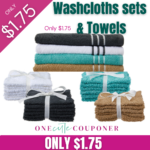 Only $1.75! Towels and Washcloth Sets! Thumbnail