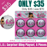 L.O.L Surprise! Bling Series Doll Playset, 6 Pieces ONLY $35 was $70. Thumbnail