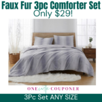 ONLY $29! Faux Fur 3-Piece Comforter Set ANY SIZE Thumbnail