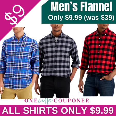 All Men’s Flannel Only $9.99! (Was $39) Thumbnail