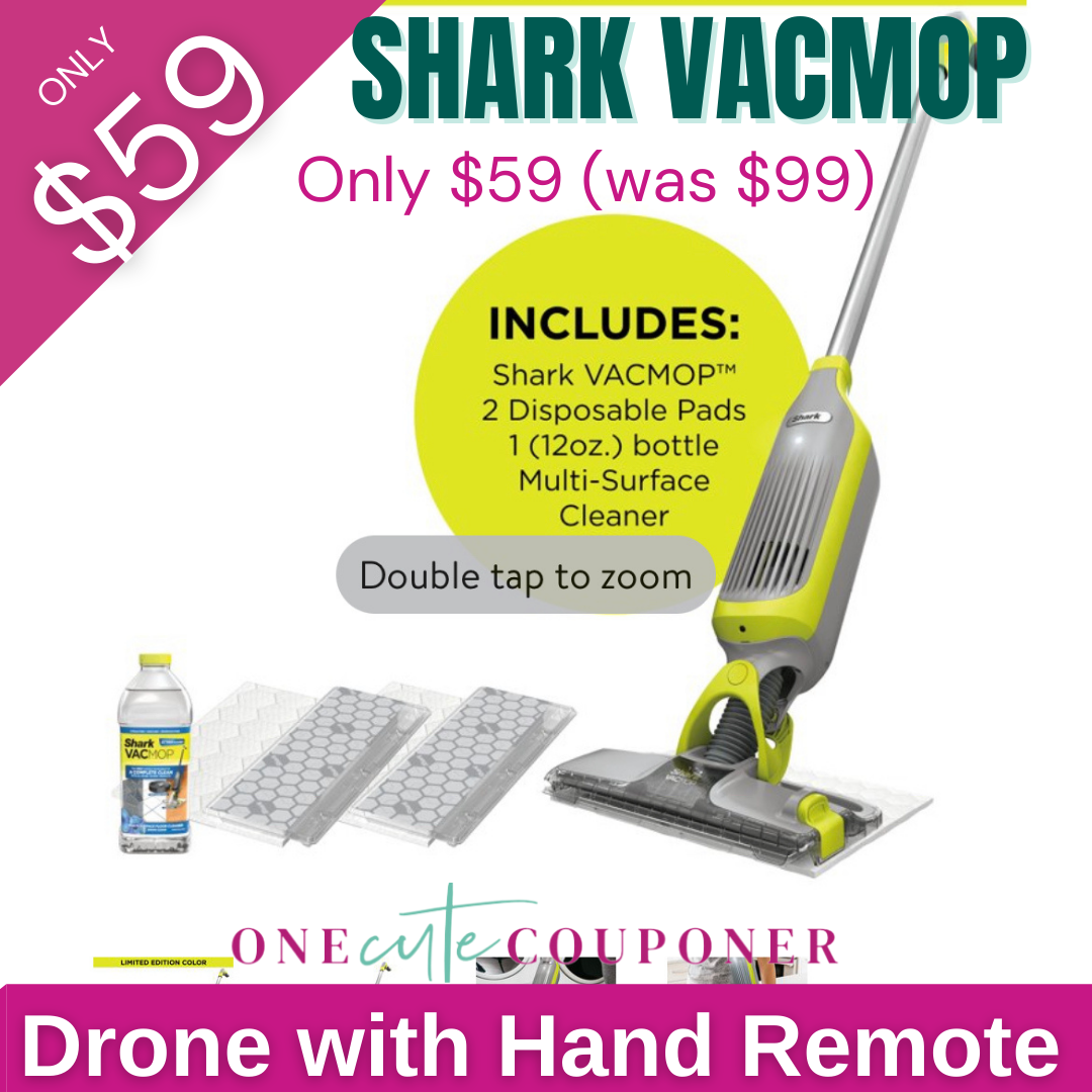 Shark VACMOP Cordless Hard Floor Vacuum Mop with Disposable VACMOP Pad