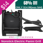 Nonstick Electric Panini Sandwich Grill ONLY $14.99 Thumbnail