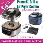$49! (Was $119) PowerXL 1550W 6-qt 12-in-1 Grill Air Fryer Combo Thumbnail