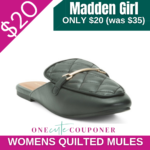 Madden Girl Quilted Mules Only $20 Thumbnail