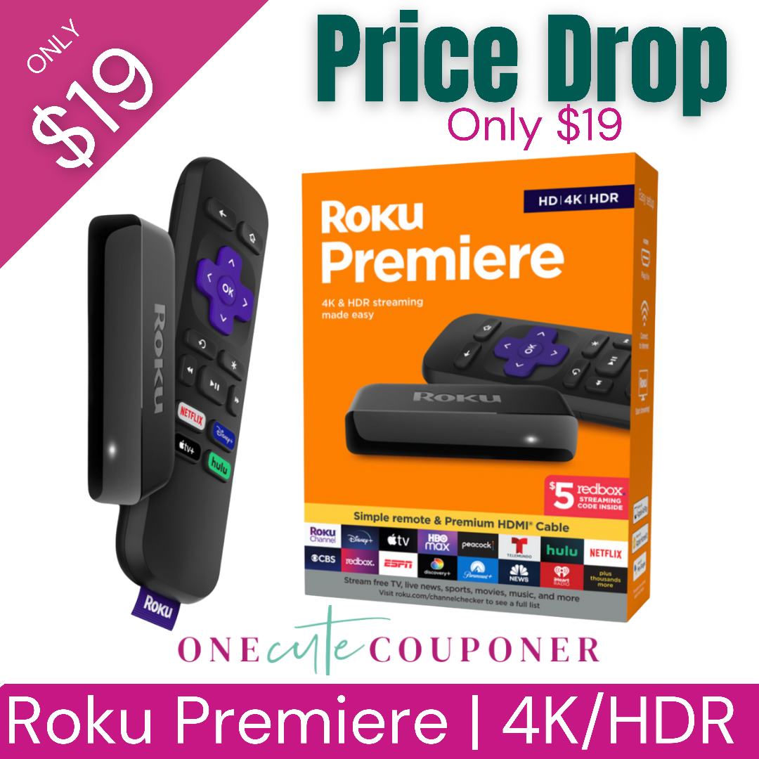 ONLY $19.99! Roku Premiere 4K/HDR - One Cute Couponer