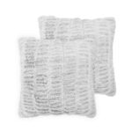 LARGE PILLOWS ONLY $5! Mainstays Faux Rabbit Fur Pillow, 20″ x 20! Thumbnail