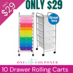 ONLY $29! 10 Drawer Rolling Carts Thumbnail