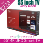 ONLY $228! 55″ 4K UHD HDR Smart Roku TV! Thumbnail