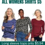 Womens Long Sleeve Tops only $5.94 Thumbnail