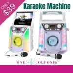 ONLY $39! The Singing Machine Shine Voice Karaoke Machine Thumbnail