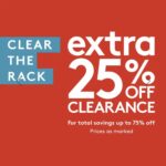 Hurry! The CLEAR THE RACK event just went live! 75% Off Top Brands! Thumbnail