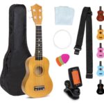 Only $32! Acoustic Soprano Basswood Ukulele Starter Kit w/ Bag, Strap, Tuner – 21in Thumbnail