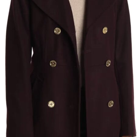Michael Kors Double-Breasted Wool Blend Peacoat Only $69! (77% off) Thumbnail