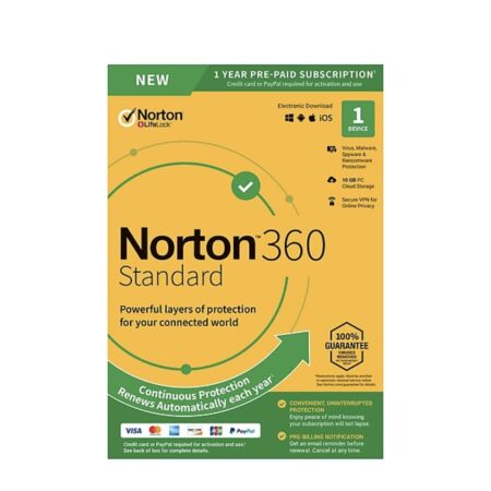 78% off! Only $14! Norton 360 Standard 1 Year Subscription for 1 Device Thumbnail