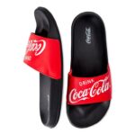 ONLY $5.99! Coca-Cola Men’s Script Soccer Slide Sandal Thumbnail