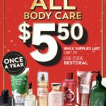 All Body Care $5.50 Friday 12/10 online only at Bath & Body Works! Thumbnail