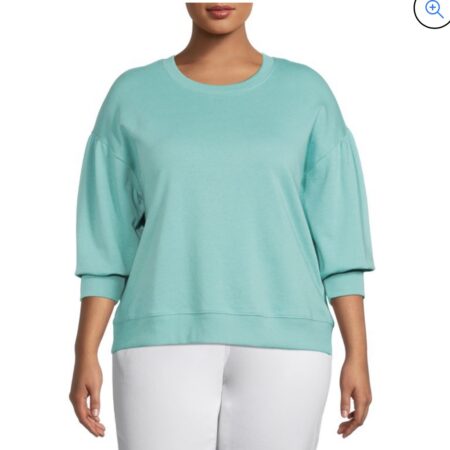 Plus Size Puff Sleeve Sweatshirts ONLY $5! (was $14) Thumbnail