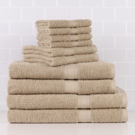 HOT DEAL! ONLY $12! 10-Piece Bath Towel Set! Thumbnail