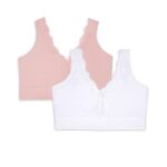 ONLY $5! Fruit of the Loom Women’s Smoothing Back Full Coverage Wireless Bralette, 2-Pack Thumbnail