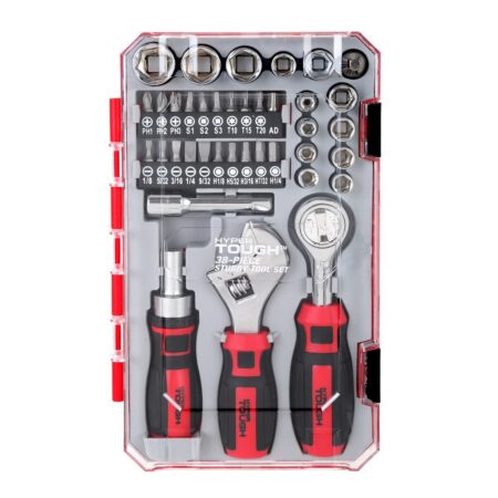 ONLY $9.00! Hyper Tough 38 Piece Multi-size Stubby Wrench and Socket Set Thumbnail