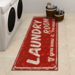 PRICE DROP! ONLY $11.99! Laundry Non Slip with Rubberbacking Runner Rug, Red, 20″ X 59″ Rectangular Thumbnail